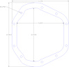 FOG-1190 Differential Cover Gasket, Dana 60, Paper w/Silicone Coating, .060 in.