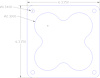 FOG-1197 Carburetor Base Gasket, HOLLEY DOMINATOR CONTOURED OPEN PLENUM, Port Dia.: 2.30", .030", Paper w/Silicone Coating