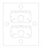 FOG-1208 Metering Block To Body Gasket, Holley 5401 Universal, Paper w/Silicone Coating, .060 in. - image 1