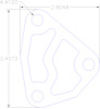 FOG-1222 Oil Filter Housing Gasket, Olds. 330-455CI, Steelcore Laminate w/Silicone Coating, .050 in. - image 1