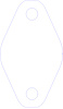 FOG-3053P Plastic Exhaust Port Covers, Cummins B-series 5.9L 24V I-6, Set of 6 - image 1