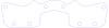 FOG-3166P Plastic Exhaust Port Cover, Toyota 2.2L 22R I-4 - image 1