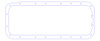 FOG-5046-4 Oil Pan Gaskets, CHRYS./CN 426CI HEMI & BB 361-440CI, .100", w/o Dipstick Cutouts, Steelcore Laminate w/Silicone - image 1