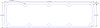 FOG-6086 Valve Cover Gaskets, Chevy Small Block Dart-Buick 350ci, Thickness: .060 in., Paper w/Silicone - image 1