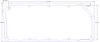 FOG-6090 Valve Cover Gaskets, Chrysler TFX VENEY BAE-98 NITRO Hemi 426, Thickness: .100 in., For .312 in. Studs - image 1