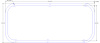 FOG-6099 Valve Cover Gaskets, Chrysler Donovan 392 Hemi, w/Spring Reliefs, Thickness: .100 in., Steelcore Laminate w/Silicone - image 1