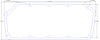 FOG-6141-9 Valve Cover Gaskets, Chrysler Stock 426 "K" Hemi, Thickness: .090 in., Paper w/Silicone - image 1