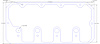FOG-6155 Valve Cover Gaskets, Ford Hammerhead Big Block 429ci Shotgun Hemi, Thickness: .060 in., Paper w/Silicone - image 1