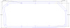 FOG-6161 Valve Cover Gaskets, Chrysler Total Flow 426ci Hemi, For .250 in. Studs, Thickness: .100 in., Steelcore Laminate - image 1