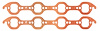 FOG-7012C Amored RCC Header Gaskets, Rubber Coated Copper, Spread Port, Ford Small Block, Pair - image 1