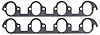 FOG-7014S Header Gaskets, Oval, Steel Clad w/Graphite Coating, Ford Big Block 385, Cobra Jet/Super Cobra Jet Cylinder Heads - image 1