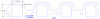 FOG-7015 GPC Header Gaskets Ford Boss/M & 400 SB 351C-CJ, Irregular Port - image 1