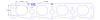 FOG-7025S Amored RCC Header Gaskets, Oval, Rubber Coated Copper, Mopar Hemi, Veney Alky Cylinder Heads, Pair - image 1