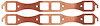 FOG-7029C Collector Gaskets, 3-Bolt Flange, 2.50 in. I.D., Rubber Coated Copper, Pair - image 1