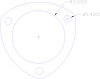 FOG-7030 Collector Gaskets, UNIVERSAL, GRAPHITE, 3-Bolt, 3" Dia., Pair - image 1