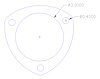 FOG-7030C RCC Universal Header Collector Gaskets, Round Port - image 1