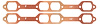 FOG-7033C Amored RCC Header Gaskets, Rubber Coated Copper, Indy Cylinder Head Port, Mopar, Big Block B/RB, Pair - image 1
