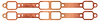 FOG-7037C RCC Header Gaskets Chrysler Stk. 361-440CI BB, Rectangle Port - image 1