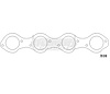 FOG-7039S Steel Clad w/Graphite Header Gaskets GM PRO STOCK/MOD CFE Fulton, Round Port - image 1