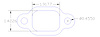 FOG-7054C Amored RCC Header Gaskets, Rectangular, Rubber Coated Copper, Cummins, 12-Valve Engines, Set of 6 - image 1