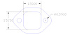 FOG-7062C Amored RCC Header Gaskets, Square Port, Rubber Coated Copper, GM V6, Set of 6 - image 1