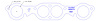 FOG-7063C Amored RCC Header Gaskets, Round, Rubber Coated Copper, Chevy Small Block, SB2 Mirror Port Cylinder Heads, Pair - image 1