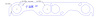 FOG-7077S Steel Clad w/Graphite Header Gaskets Chevy HOOKER & Stahl Steel Clad/Graphite Header-to-adapter Plate SB, Round Port - image 1
