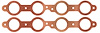 FOG-7081C Amored RCC Header Gaskets, Round Port, Rubber Coated Copper, Chevy LS