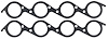 FOG-7091S Header Gaskets, Round, Steel Clad w/Graphite Coating, Chevy Big Block - image 1
