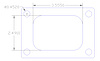 FOG-7116C RCC Header Gasket 2001-2006 Chevy Duramax Turbo Diesel Rcc Copper 6.6L, Rectangle Port - image 1