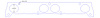 FOG-7128C RCC Header Gaskets Chevy BRODIX Canted Valve SB, Oval Port - image 1