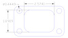 FOG-7129S Steel Clad w/Graphite Header Gaskets Cummins B-series 12-24V Steel Clad Graphite 5.9L I-6, Rectangle Port - image 1