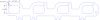 FOG-7137 GPC Header Gaskets, D-Port, Graphite, Mopar Hemi Gen III, Pair - image 1