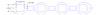 FOG-7138S Steel Clad w/Graphite Header Gaskets Ford AFR 225 260 SB 302W, Square  Port - image 1