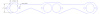 FOG-7226 GPC Header Gaskets Chevy 265-400CI SB, Oval Port - image 1