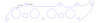FOG-7236C Amored RCC Header Gaskets, Round, Rubber Coated Copper, Ford L4 2.3L - image 1