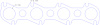 FOG-7245 GPC Header Gaskets 1991-2004 Ford MOD Sohc 4.6L, Round Port - image 1
