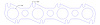 FOG-7245C Amored RCC Header Gaskets, Round, Rubber Coated Copper, Ford, Modular V8, SOHC Engine, Pair - image 1
