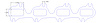 FOG-7246C Amored RCC Header Gaskets, Oval, Rubber Coated Copper, Ford, Modular V8, DOHC Engines, Pair - image 1