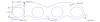 FOG-7259S Steel Clad w/Graphite Header Gasket Acura Rsx Type S 2.0L I-4, Oval Port - image 1