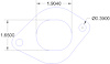 FOG-7260C RCC Header Gaskets Chevy BB, D-Port - image 1
