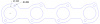 FOG-7267 GPC Header Gaskets, Round, Graphite, Mercedes-Benz V8, Pair - image 1