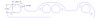 FOG-7277S Header Gaskets, D-Port, Steel Clad w/Graphite Coating, Pontiac V8, KRE Cylinder Heads, Pair - image 1