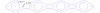 FOG-7308C RCC Header Gaskets Ford NAVISTAR Diesel 7.3L, Round Port - image 1