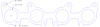 FOG-7326 GPC Header Gaskets 2011-2017 Ford MOD Dohc 4V Coyote 5.0L, Round Port - image 1