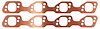 FOG-7329C Amored RCC Header Gaskets, Square Port, Rubber Coated Copper, Ford Small Block Windsor, Edelbrock Cylinder Heads - image 1