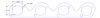 FOG-7341C RCC Header Gaskets Ford Tfs 302-351W Twisted Rcc Copper Adapter-plate-to SB, Round Port - image 1