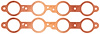 FOG-7355C Amored RCC Header Gaskets, Round Port, Rubber Coated Copper, Chevy LS - image 1