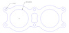 FOG-7378C RCC Header Gaskets Ford PRO Stock Roush-yates 500CI, Round Port - image 1