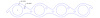 FOG-7401C RCC Header Gaskets Chevy Dart BB, Round Port - image 1